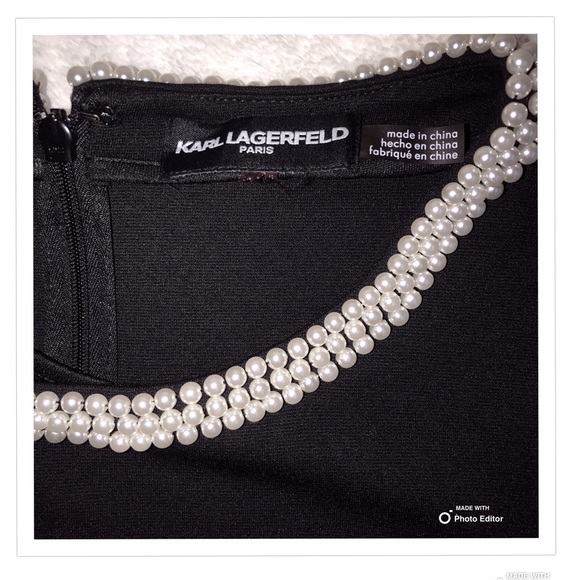 Karl Lagerfeld Pearl Black Dress! - Picture 7 of 8